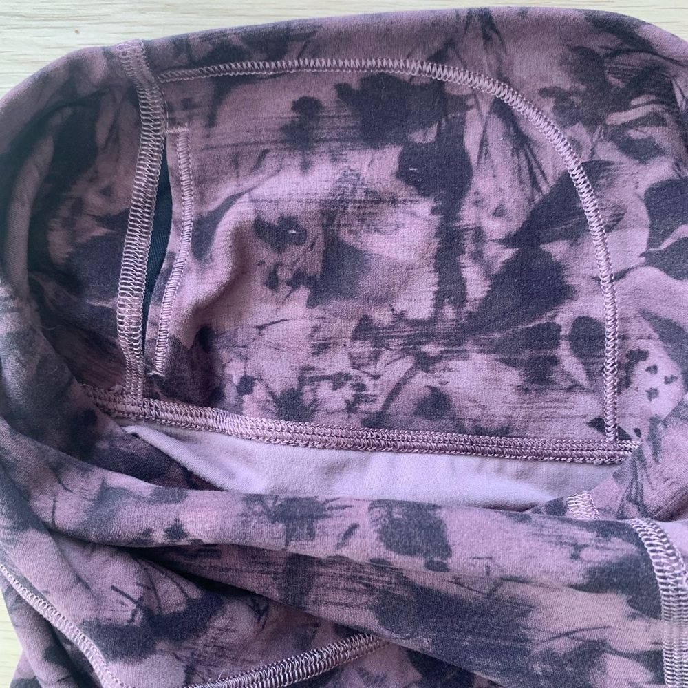 Lululemon Align Crop 21 inch Mini Dusk Floral Antique Bark Black - Picture 13 of 13